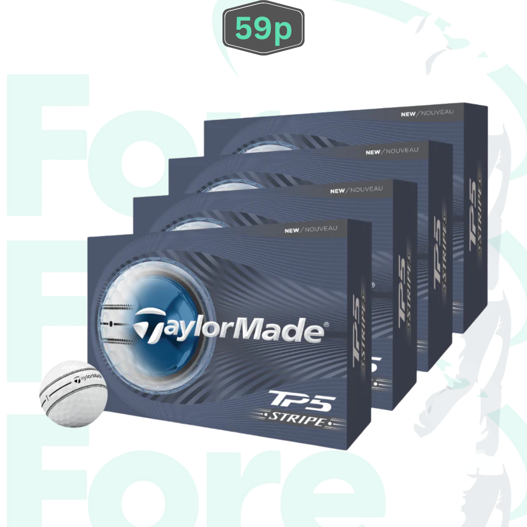 4 x Dozen 2026 TaylorMade TP5 Stripe Balls **AUTODRAW** #17